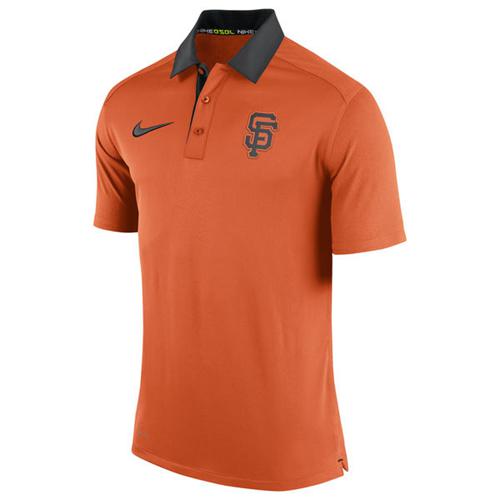 Men's San Francisco Giants Nike Orange Authentic Collection Dri-FIT Elite Polo