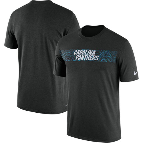 Carolina Panthers Nike Black Sideline Seismic Legend T-Shirt