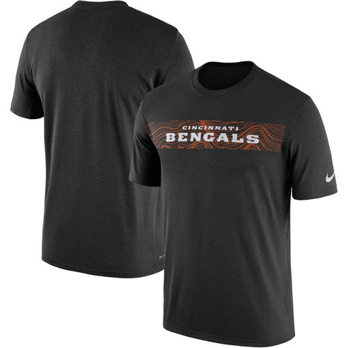 Cincinnati Bengals Nike Black Sideline Seismic Legend T-Shirt