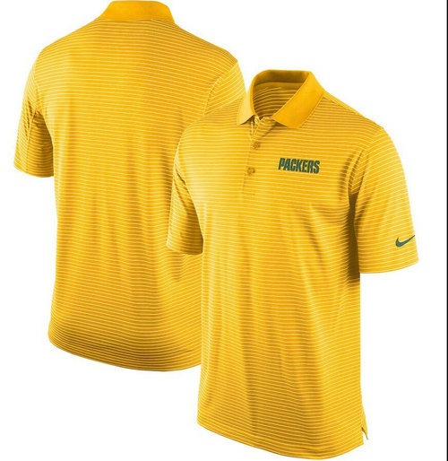 Green Bay Packers Team Stadium Performance Polo - Gold