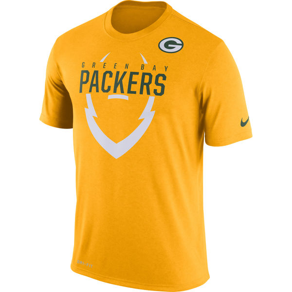 Men's Green Bay Packers Nike Gold Legend Icon Dri-FIT T-Shirt