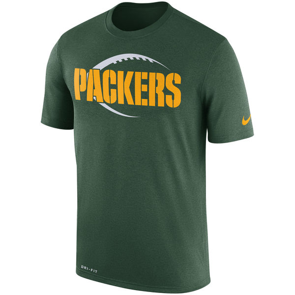 Men's Green Bay Packers Nike Green Legend Icon Logo Performance T-Shirt