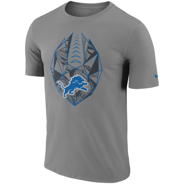 Men's Detroit Lions Nike Gray Fan Gear Icon Performance T-Shirt