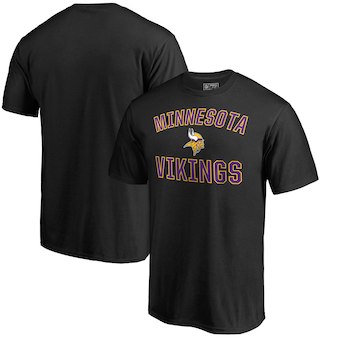 Men's Minnesota Vikings NFL Pro Line Black Victory Arch T-Shirt