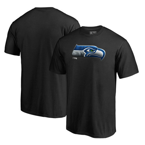 Seattle Seahawks NFL Pro Line by Fanatics Branded Midnight Mascot T-Shirt - Black