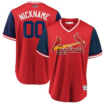 Men's St. Louis Cardinals Majestic Red 2018 Players' Weekend Cool Base Custom Jersey