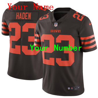 Nike Cleveland Browns Brown Vapor Untouchable Color Rush Limited Custom Jersey