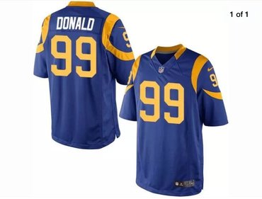 Men's Los Angeles Rams #99 Aaron Donald Royal Blue Alternate Nike Game Jersey
