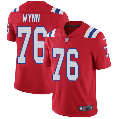 Kids Nike Patriots 76 Isaiah Wynn Red Alternate Stitched NFL Vapor Untouchable Limited Jersey