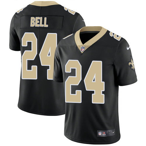 Kids Nike Saints 24 Vonn Bell Black Team Color Stitched NFL Vapor Untouchable Limited Jersey