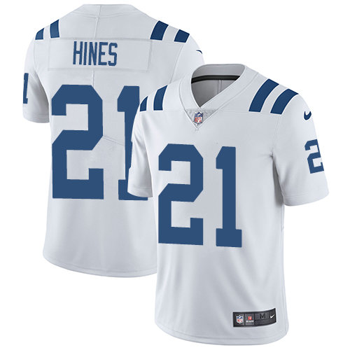 Youth Nike Colts 21 Nyheim Hines White Stitched NFL Vapor Untouchable Limited Jersey