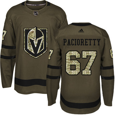 Adidas Vegas Golden Knights #67 Max Pacioretty Green Salute to Service Stitched NHL Jersey