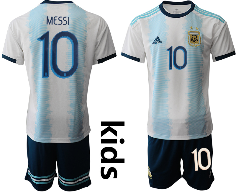 2019-20-Argentina-10-MESSI-Youth-Home-Soccer-Jersey