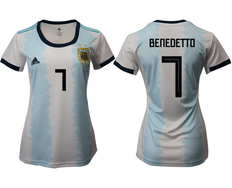 2019-20-Argentina-7-BENEDETTO-Home-Women-Soccer-Jersey