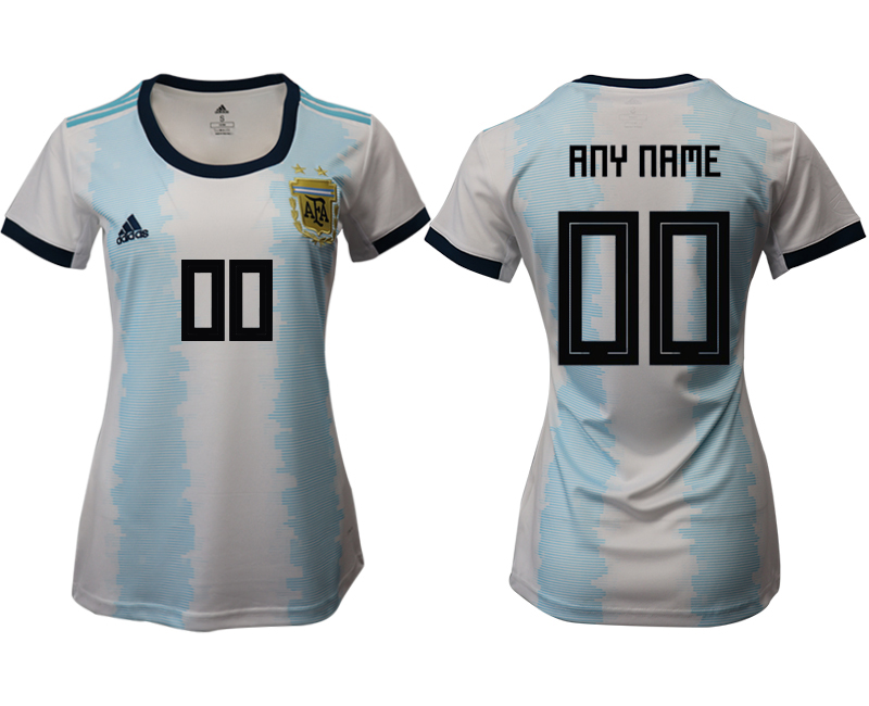 2019-20-Argentina-Customized-Home-Women-Soccer-Jersey