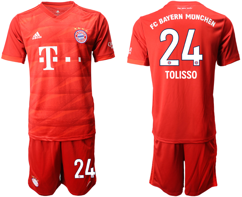 2019-20 Bayern Munchen 24 TOLISSO Home Soccer Jersey