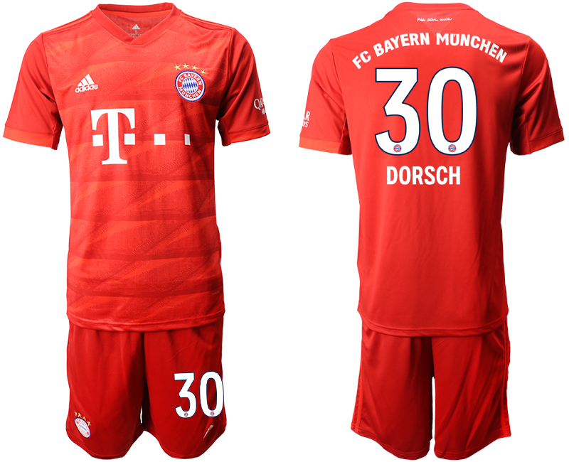 2019-20 Bayern Munchen 30 DORSCH Home Soccer Jersey