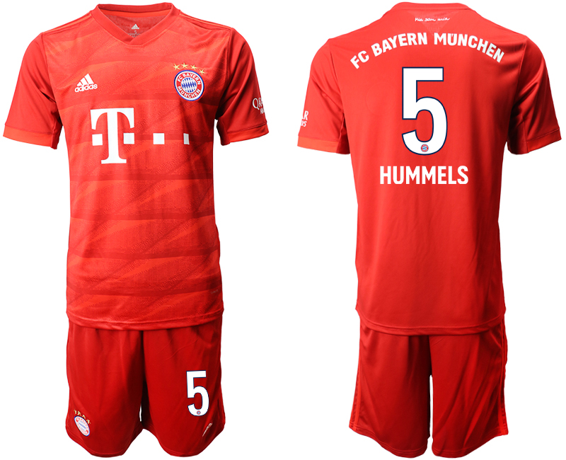 2019-20 Bayern Munchen 5 HUMMELS Home Soccer Jersey
