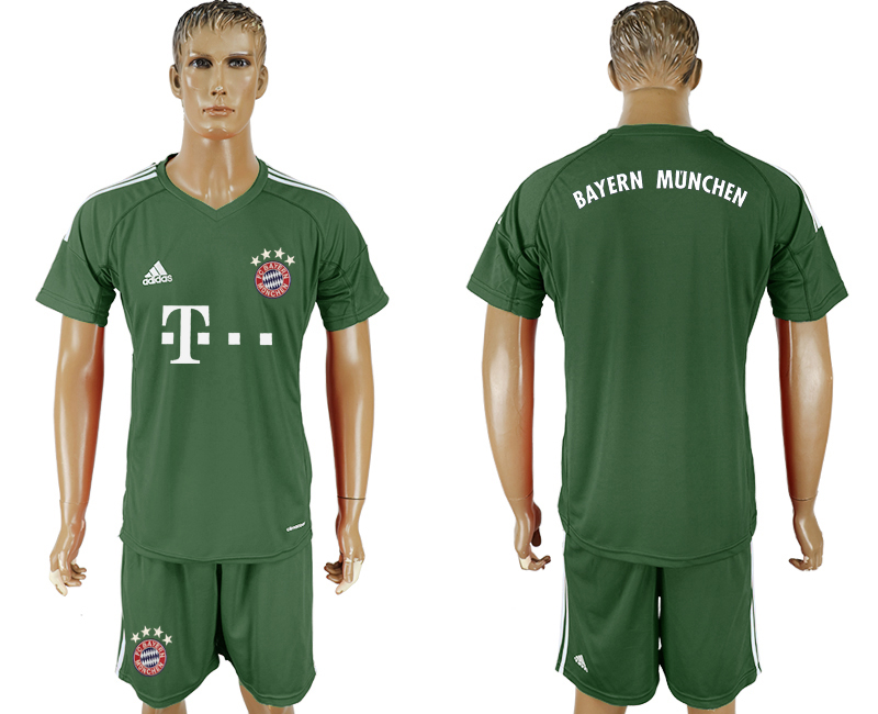 2019-20 Bayern Munchen Army Green Goalkeepe Soccer Jersey
