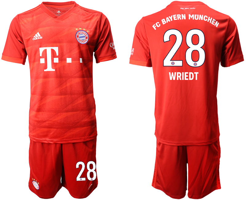 2019-20 Bayern Munich 28 WRIEDT Home Soccer Jersey