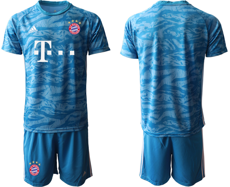 2019-20 Bayern Munich Blue Goalkeeper Soccer Jersey