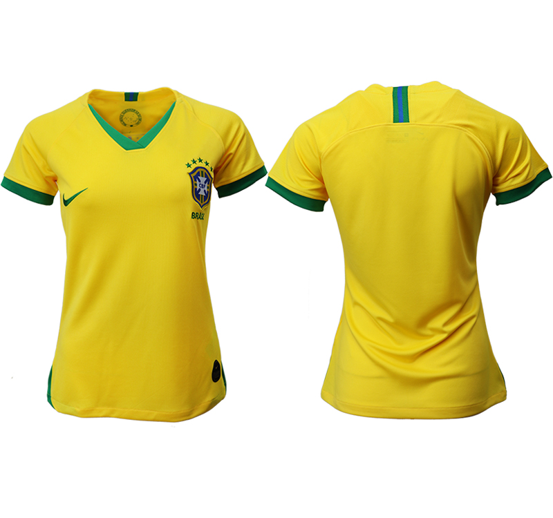 2019-20-Brazil-Home-Women-Soccer-Jersey