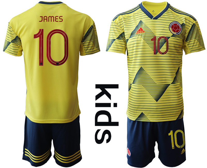 2019-20-Colombia-10-JAMES-Youth-Home-Soccer-Jersey