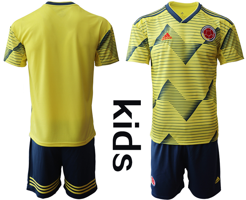 2019-20-Colombia-Youth-Home-Soccer-Jersey