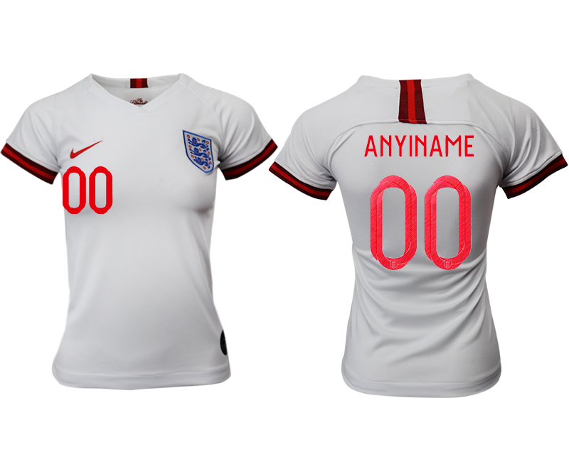 2019-20-England-Customized-Home-Women-Soccer-Jersey