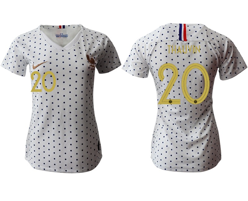 2019-20-France-20-THAUVIN-Away-Women-Soccer-Jersey