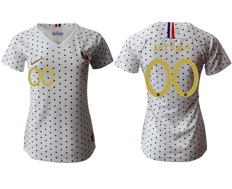 2019-20-France-Customized-Away-Women-Soccer-Jersey