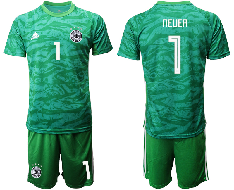 2019-20-Germany-1-NEUER-Green-Goalkeeper-Soccer-Jersey