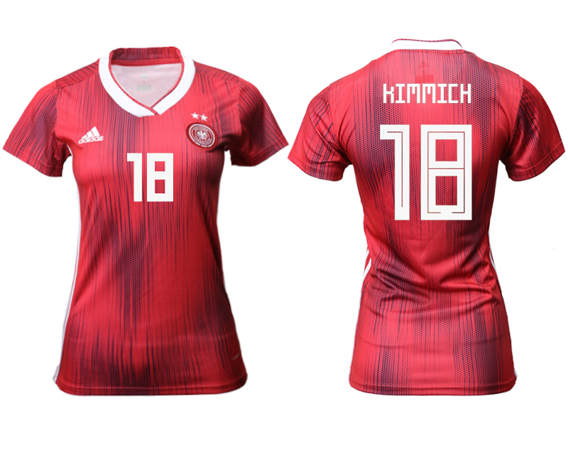 2019-20-Germany-18-KIMMICH-Away-Women-Soccer-Jersey