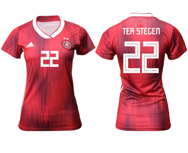 2019-20-Germany-22-TER-STEGEN-Away-Women-Soccer-Jersey