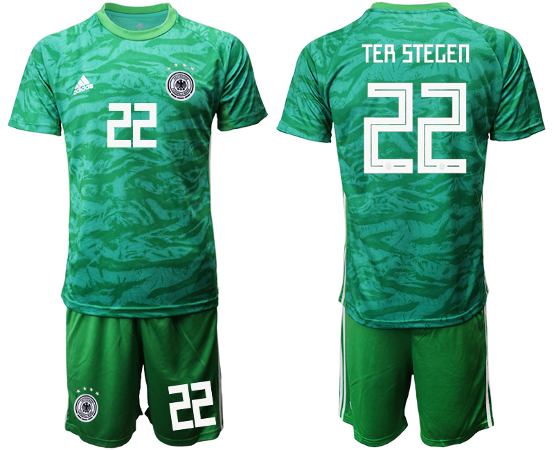 2019-20-Germany-22-TER-STEGEN-Green-Goalkeeper-Soccer-Jersey