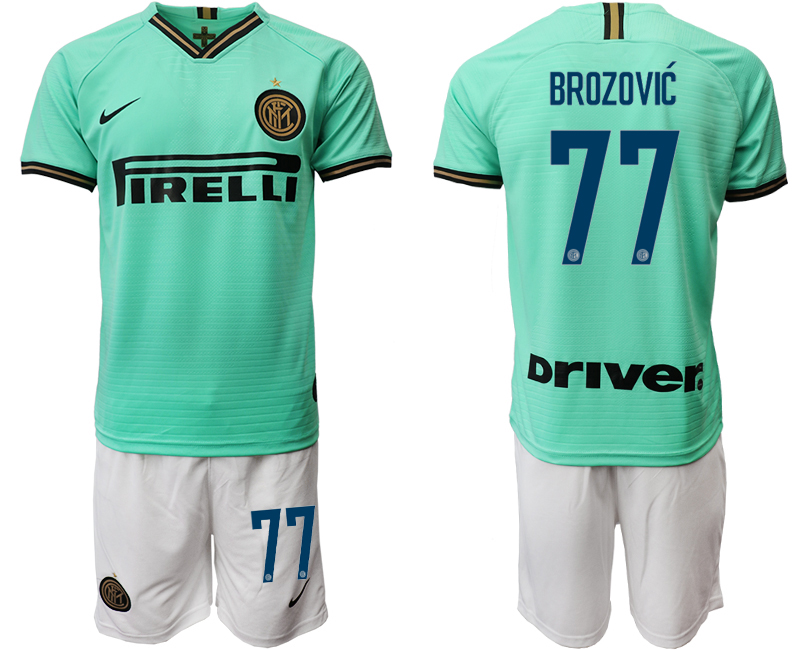 2019-20 Internazionale Milano 77 BROZOVIC Away Soccer Jersey