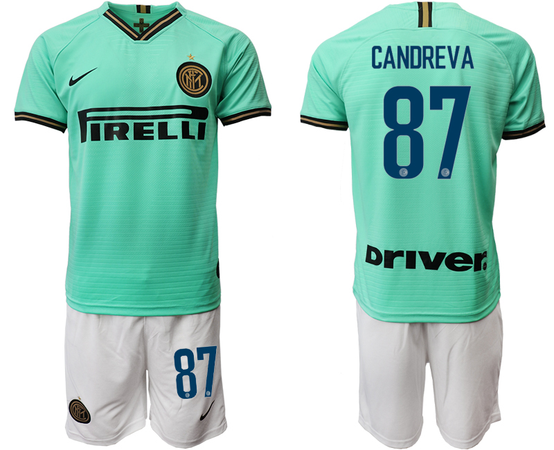 2019-20 Internazionale Milano 87 CANDREVA Away Soccer Jersey