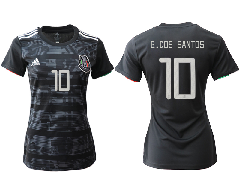 2019-20-Mexico-10-G.DOS-SANTOS-Home-Women-Soccer-Jersey