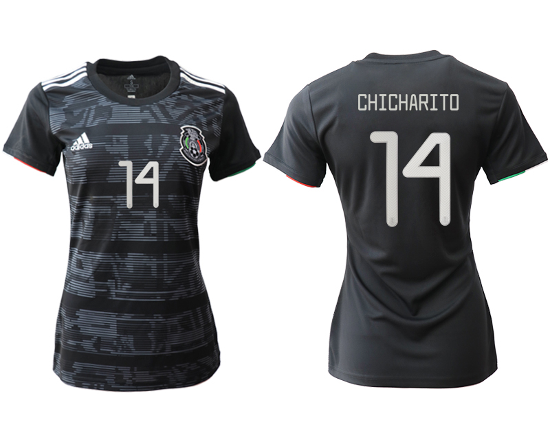 2019-20-Mexico-14-CHICHARITO-Home-Women-Soccer-Jersey