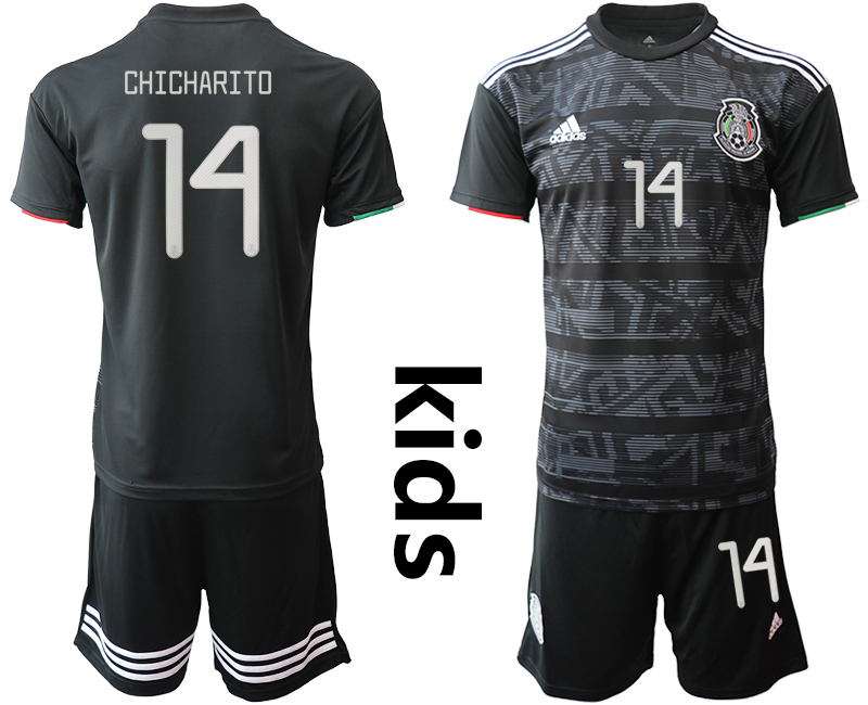2019-20-Mexico-14-CHICHARITO-Home-Youth-Soccer-Jersey