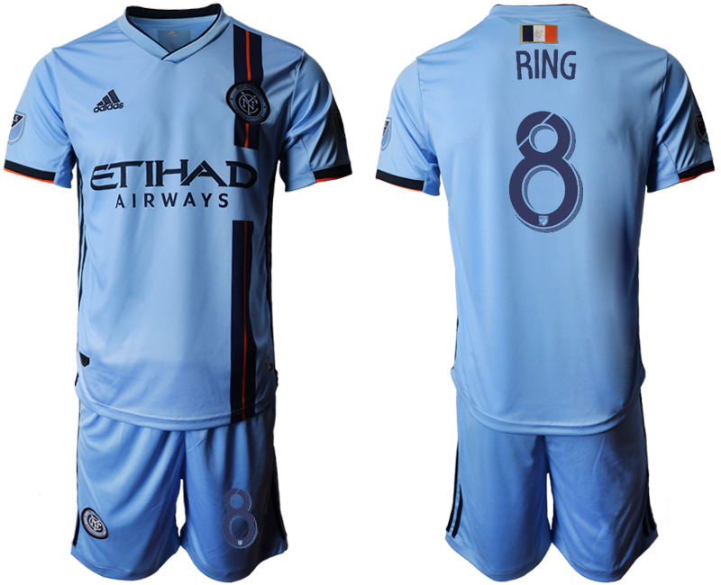2019-20 New York City FC 8 RING Home Soccer Jersey