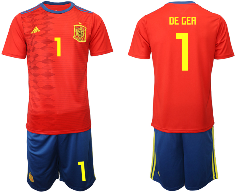 2019-20-Spain-1-DE-GEA-Home-Soccer-Jersey