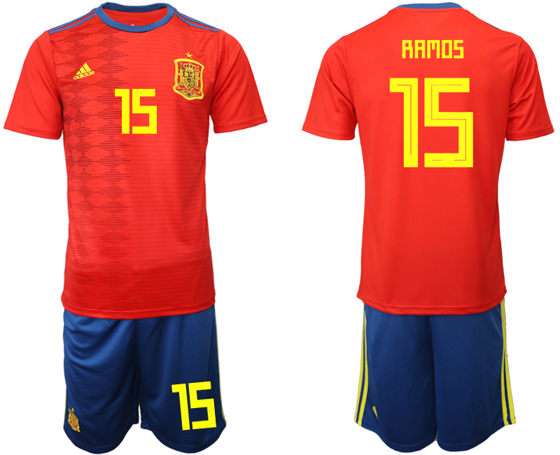 2019-20-Spain-15-RAMOS-Home-Soccer-Jersey
