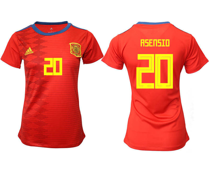 2019-20-Spain-20-ASENSIO-Home-Women-Soccer-Jersey
