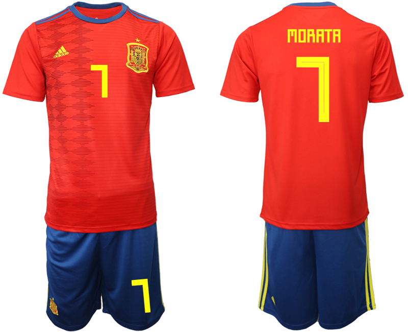 2019-20-Spain-7-MORATA-Home-Soccer-Jersey