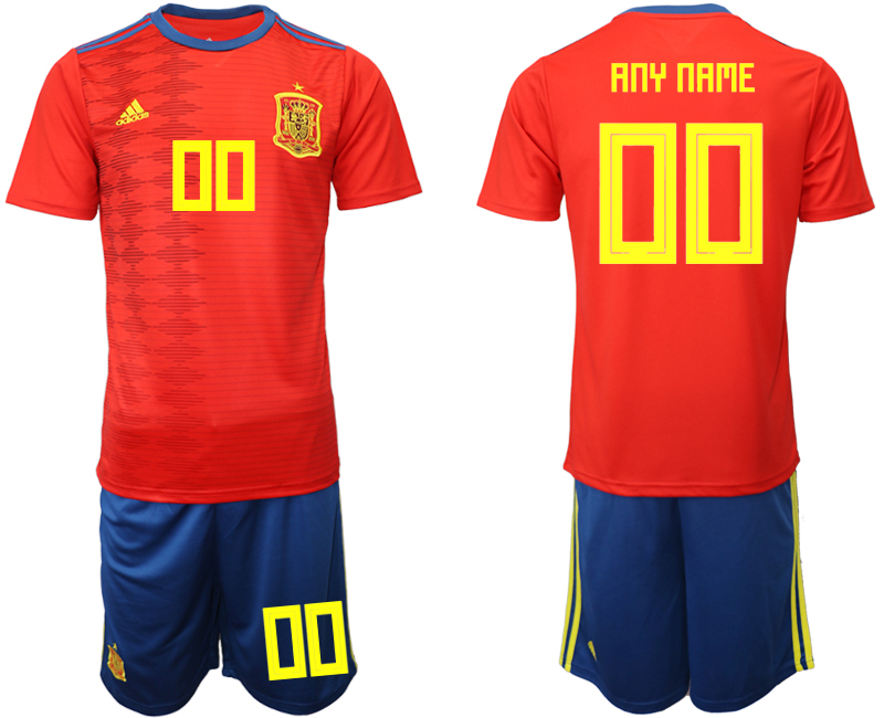 2019-20-Spain-Customized-Home-Soccer-Jersey