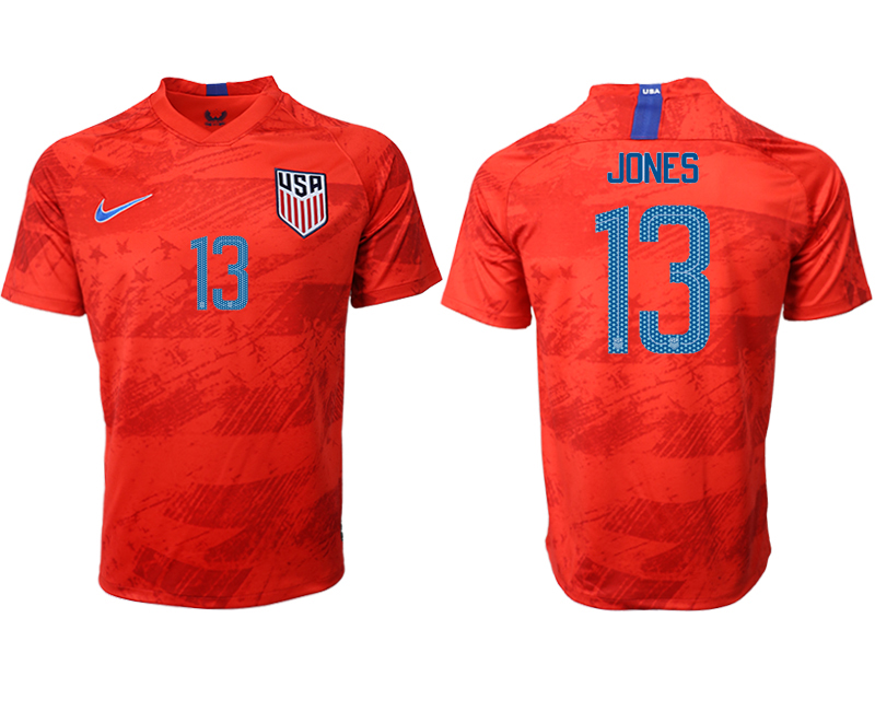 2019-20-USA-13-JONES-Away-Thailand-Soccer-Jersey