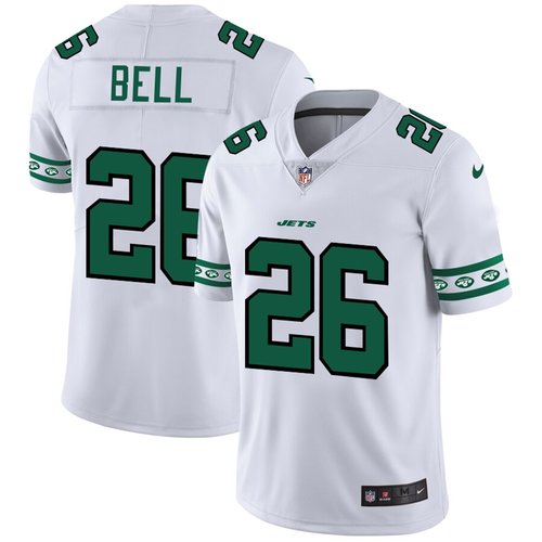 New York Jets #26 Le'Veon Bell Nike White Team Logo Vapor Limited NFL Jersey