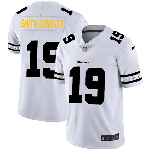 Pittsburgh Steelers #19 JuJu Smith-Schuster Nike White Team Logo Vapor Limited NFL Jersey