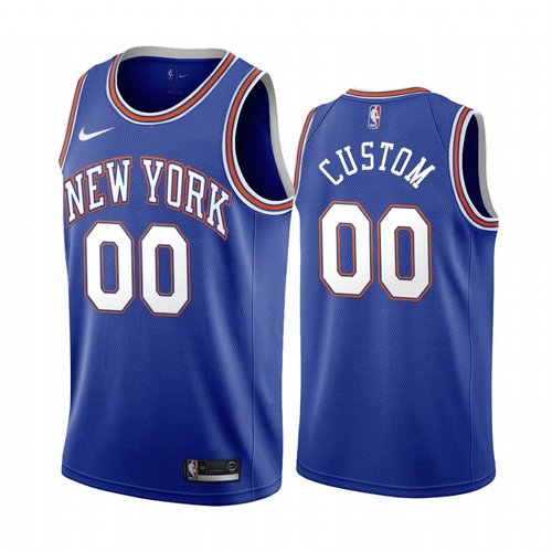 Nike New York Knicks Custom Navy 2019-20 Statement Edition NBA Jersey